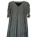 Robe de danse orientale-noir argenté