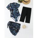 maillot de bain 3 Pièces Jupe Short