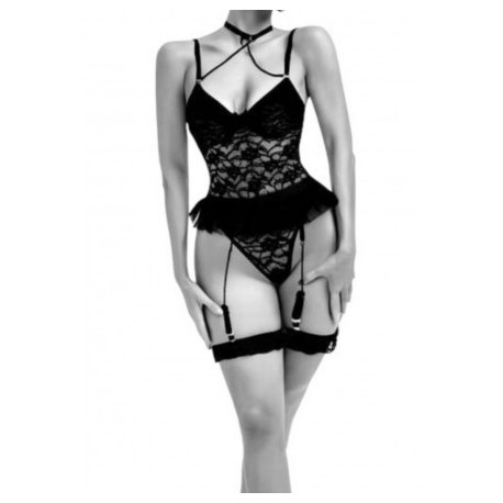 Lingerie sexy 3 pièces-Rouge