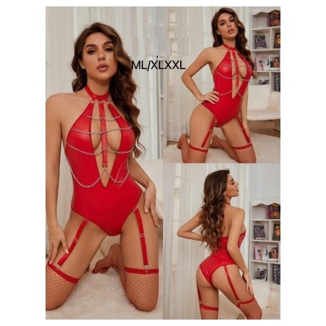 body sexy avec porte jarretelle