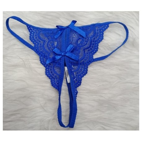 String sexy ouvert en dentelle