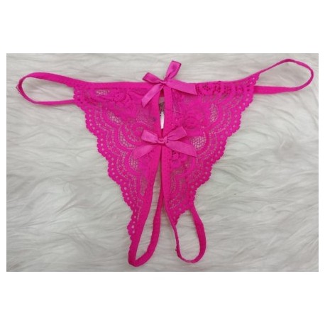 String sexy ouvert en dentelle