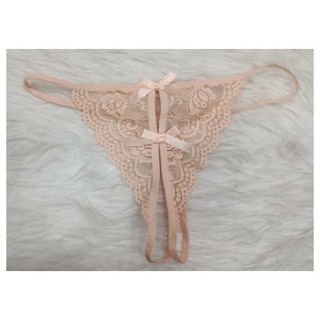 String sexy ouvert en dentelle