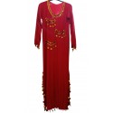 Robe de danse orientale rouge
