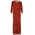 Robe de danse orientale rouge