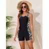 Maillot de Bain Femme 1 Pièce Shorts