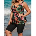 Maillot de bain tankini 2 Pieces  imprimé