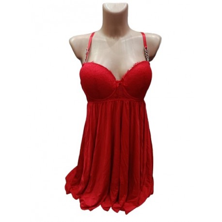 Nuisette avec string -rouge