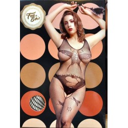 Bodystocking avec motifs-Noir