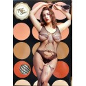 Bodystocking avec motifs-Noir
