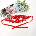 Masque en dentelle-Rouge