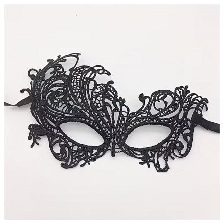 Masque en dentelle-Rouge