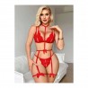 Ensemble lingerie sexy -rouge
