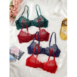 Pack  4 Soutien gorge en dentelle avec armature