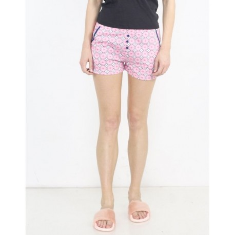 Short imprimé avec boutons 100% Coton