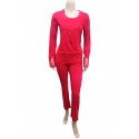Pyjama 2 Pièces Coton Rouge