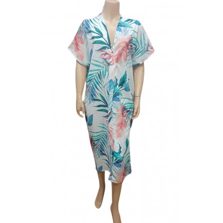 Robe d'été longue demi manches oversize