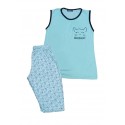 Ensemble pyjama court brodé