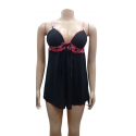 Nuisette avec string - Noir