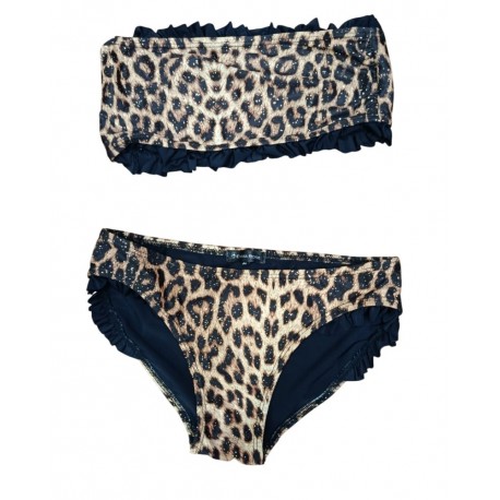 Maillot  de bain bandeau léopard