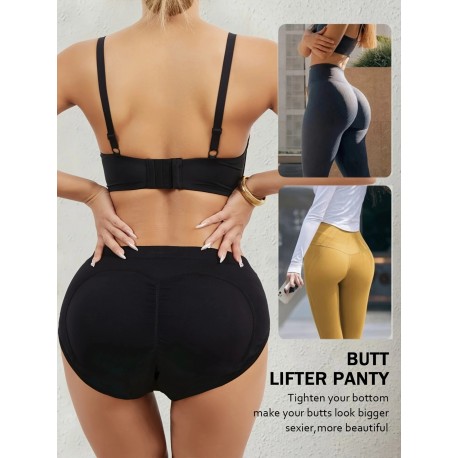 Culotte sans couture avec doublure-noir