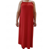 Robe longue élastique avec bretelles-Bleu roi