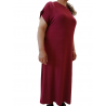 Robe longue oversize manches courtes