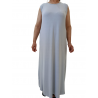 Robe longue élastique sans manches-Vert